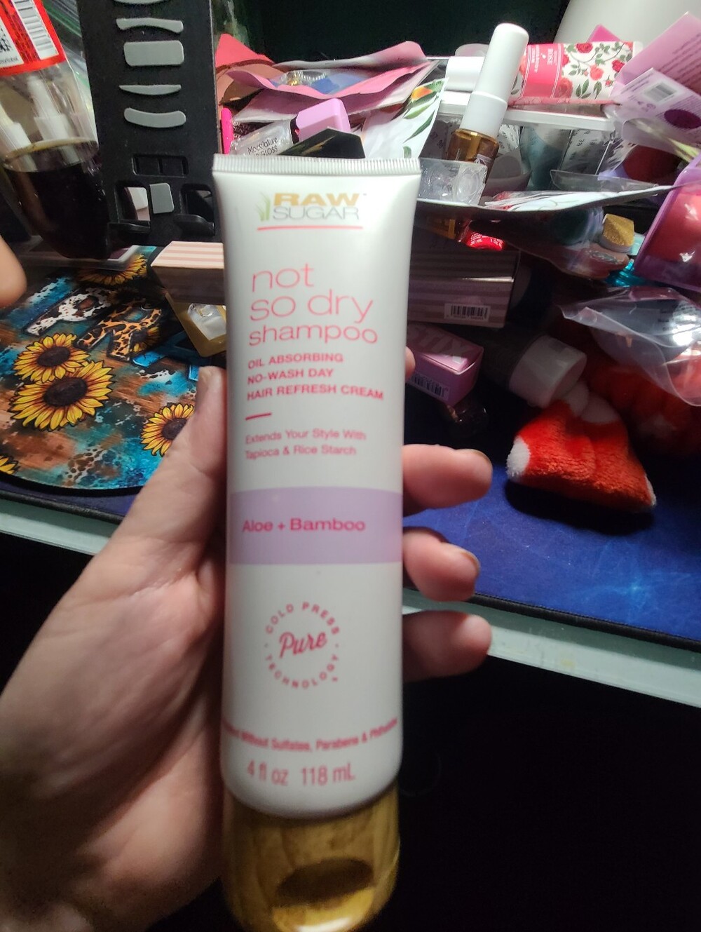 Sugar Not So Dry Shampoo Cream – White with Pink Accents
